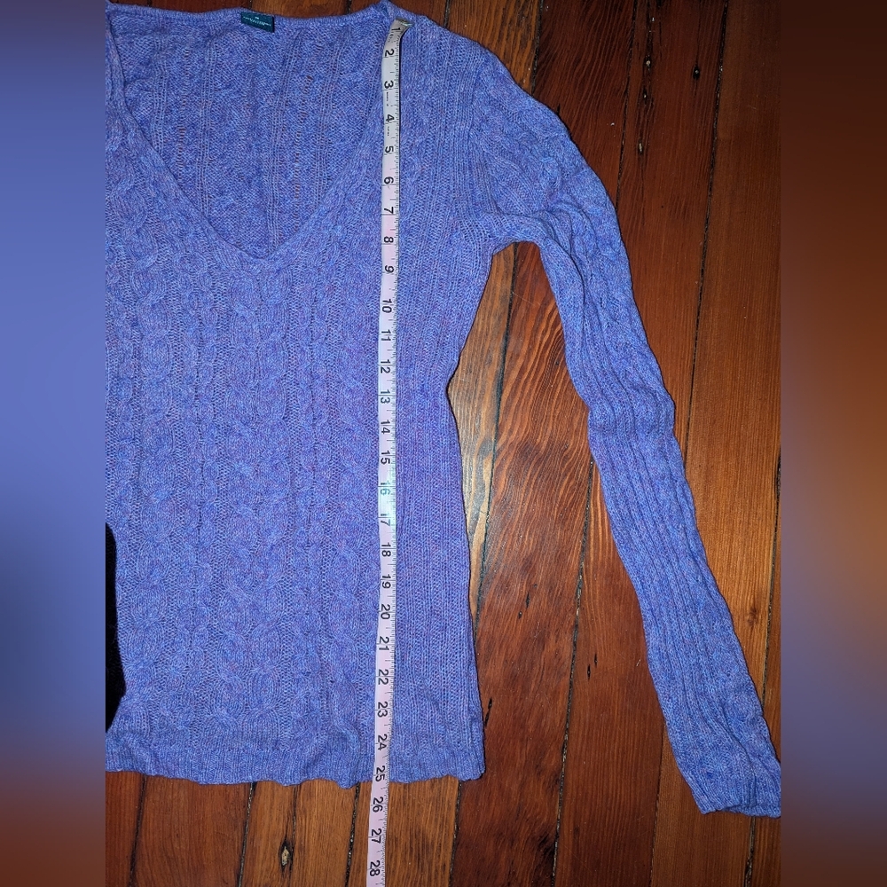 GAP Women's V-Neck Wool Sweater in Lavender M - Picture 7 of 8